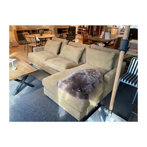 OUTLET - Burhéns Baltimore XL chaiselong sofa - Macan Brandy stof - Mål: 294 x 177 cm.